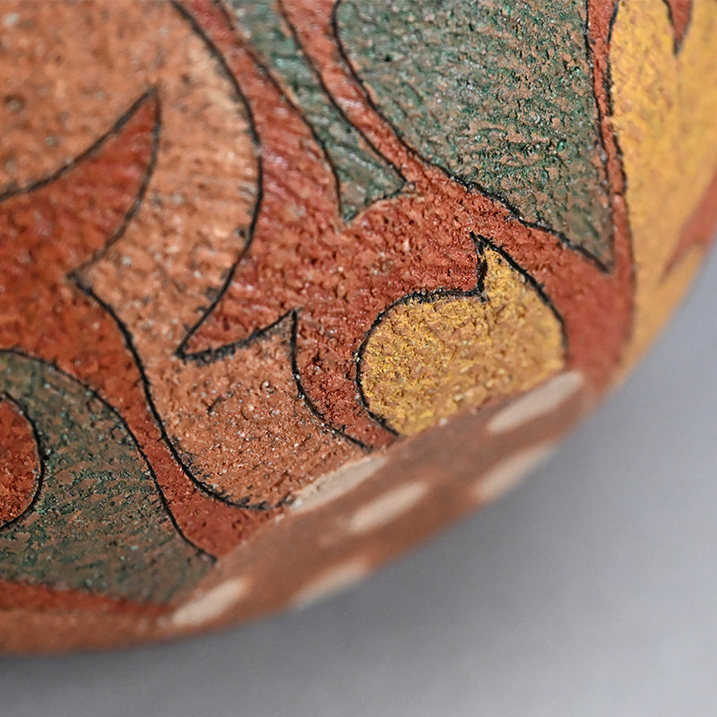 Flame Colored Vase ー加古 勝己 “風刻”