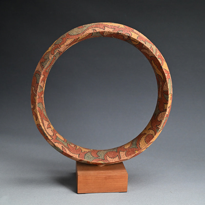 Wind Sculpted Ceramic Ring, 2023 ー加古 勝己 “風刻”