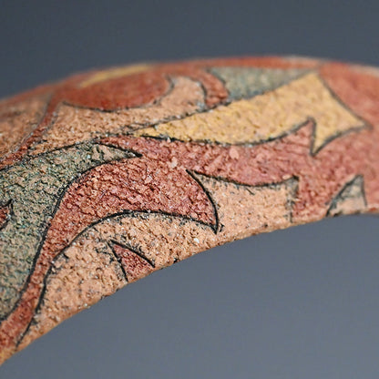 Wind Sculpted Ceramic Ring, 2023 ー加古 勝己 “風刻”