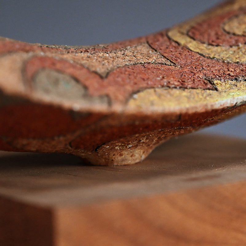 Wind Sculpted Ceramic Ring, 2023 ー加古 勝己 “風刻”