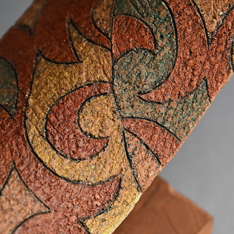 Wind Sculpted Ceramic Ring, 2023 ー加古 勝己 “風刻”