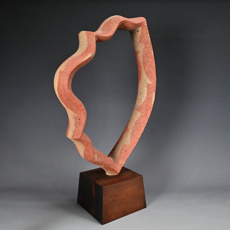 Sculpture, “Wind enclosure” ー加古 勝己 “風郭”