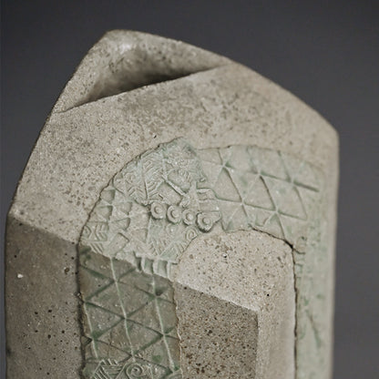 Important Awarded Vase ー加古 勝己 “倭刻陶”