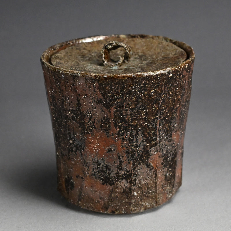 Rugged Mizusashi for Matcha Tea Ceremony ー加古 勝己 “灰被水指”