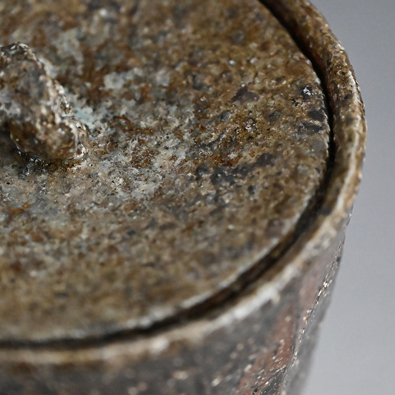 Rugged Mizusashi for Matcha Tea Ceremony ー加古 勝己 “灰被水指”