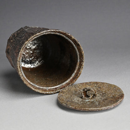 Rugged Mizusashi for Matcha Tea Ceremony ー加古 勝己 “灰被水指”