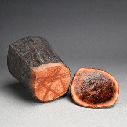 Silver Glazed Mizusashi Covered Jar ー加古 勝己 “銀彩水指”