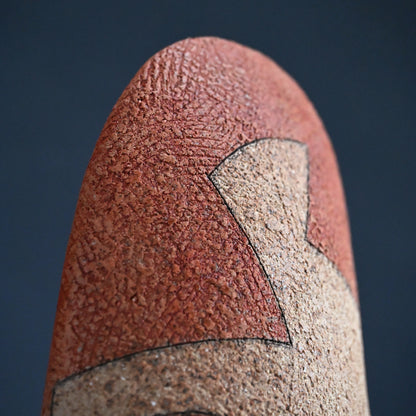 Contemporary Geometric Vase, 2026 ー加古 勝己 “灰赫陶”