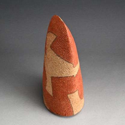 Contemporary Geometric Vase, 2026 ー加古 勝己 “灰赫陶”