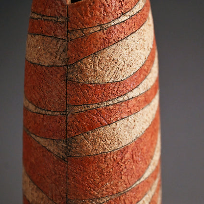 Contemporary Tamba Vase 2026 ー加古 勝己 “灰赫陶”