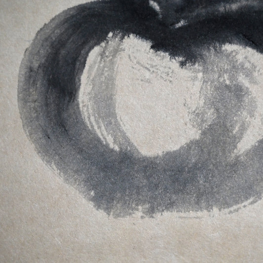 Hanging Scroll, 3 Persimmons (Ink Painting) ー野村 耕