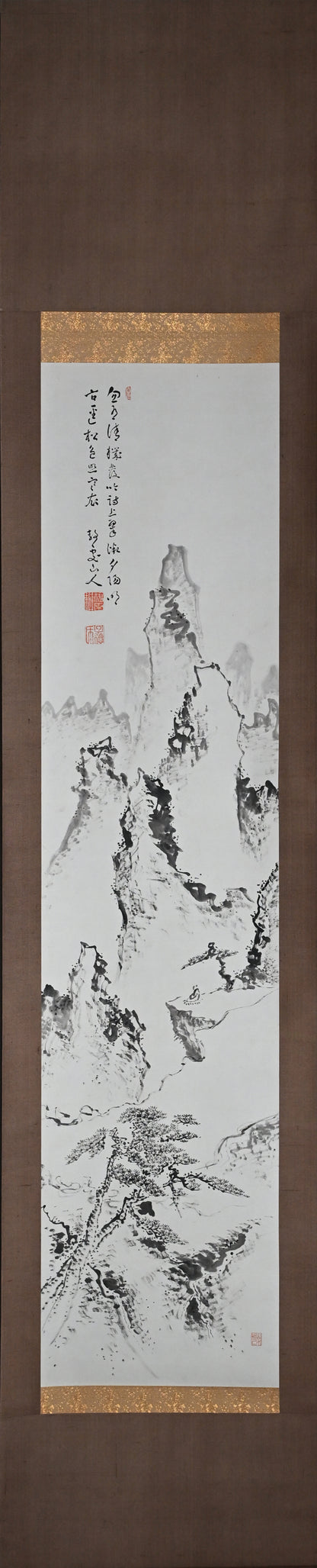 Pair of Ink Paintings ー福田 古道人