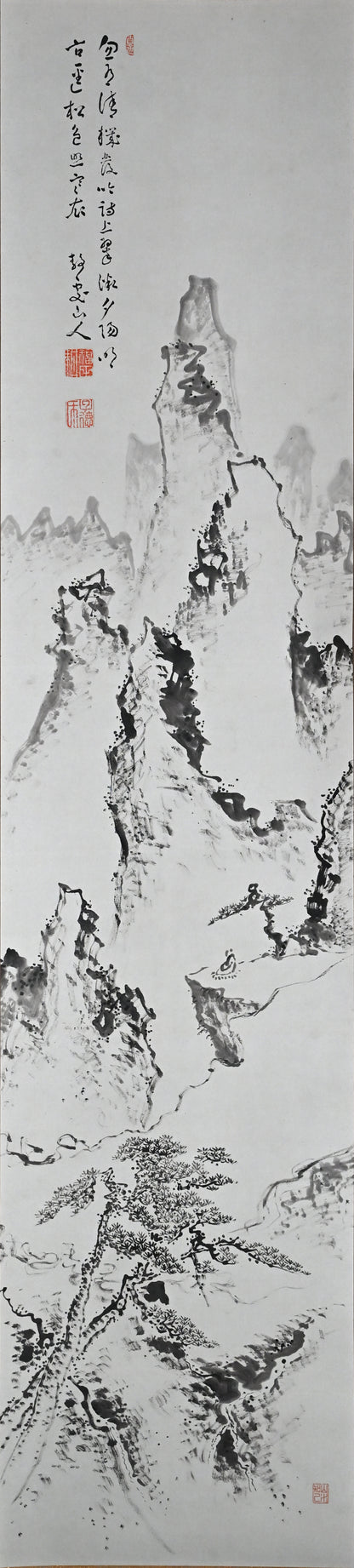 Pair of Ink Paintings ー福田 古道人