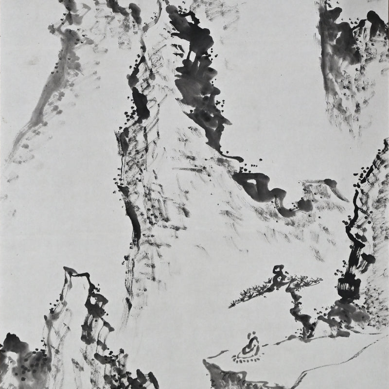 Pair of Ink Paintings ー福田 古道人