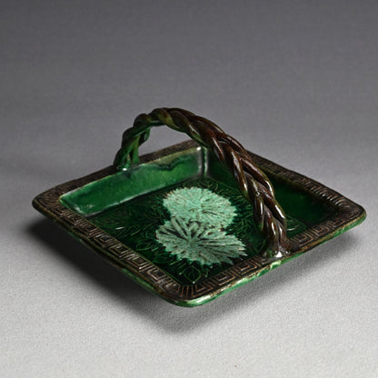 Antique Japanese Gennai Yaki Tetsuki Dish