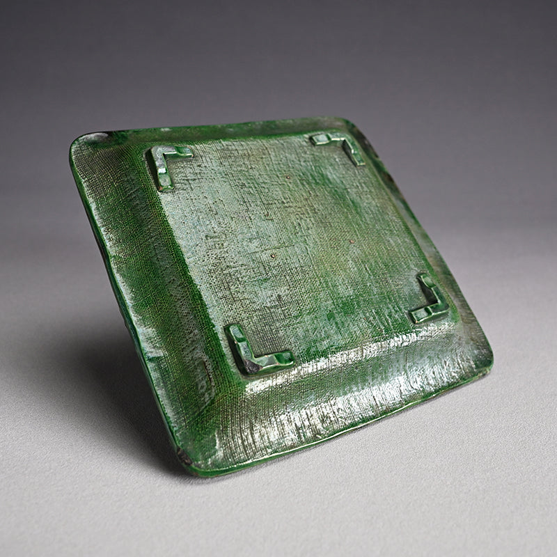 Antique Japanese Gennai Yaki Tetsuki Dish