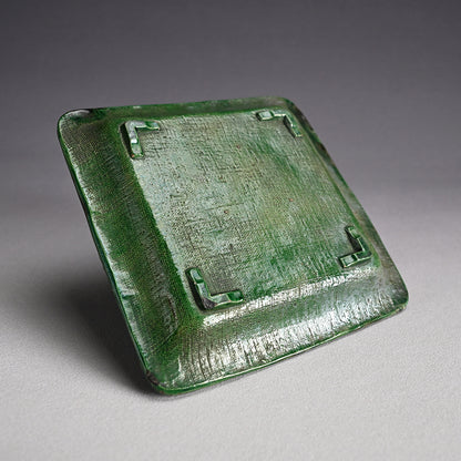 Antique Japanese Gennai Yaki Tetsuki Dish