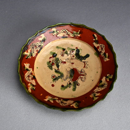 Antique Kochi yaki Plate Cochin China Vietnam