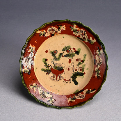 Antique Kochi yaki Plate Cochin China Vietnam