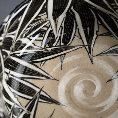 Spectacular Bamboo Grass Design Awata Basin ー井上 柏山 "五鶯丼"