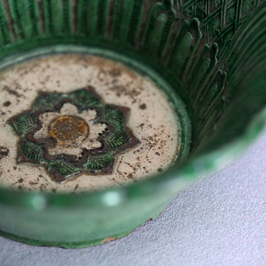 Antique Japanese Gennai Pottery Bowl