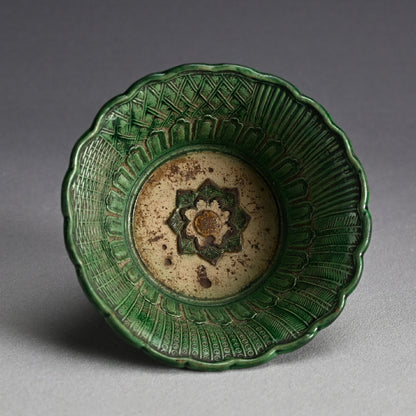 Antique Japanese Gennai Pottery Bowl