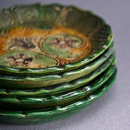 Edo period Gennai Yaki 10 plate set