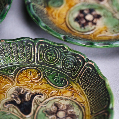 Edo period Gennai Yaki 10 plate set