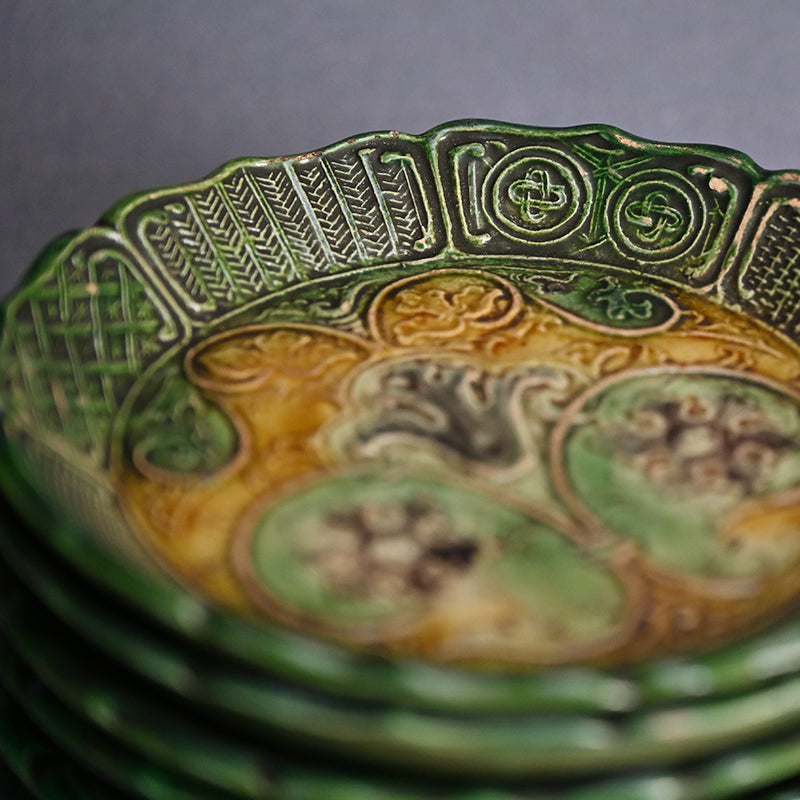 Edo period Gennai Yaki 10 plate set