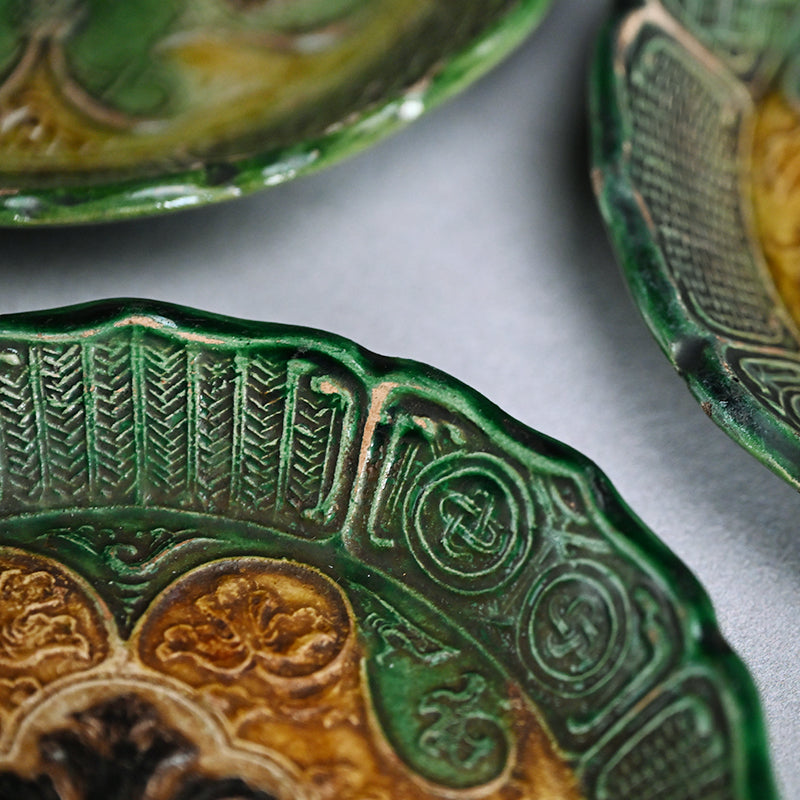 Edo period Gennai Yaki 10 plate set