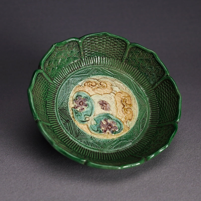 Antique Japanese Edo p. Gennai Yaki 8 pc. Dish Set