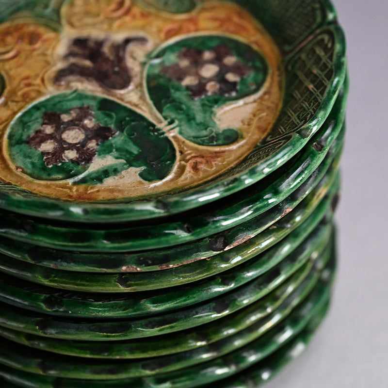 Edo period Gennai Yaki 10 plate set