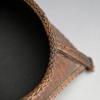 Beautifully Designed Antique Bamboo Sumitori Kago Basket