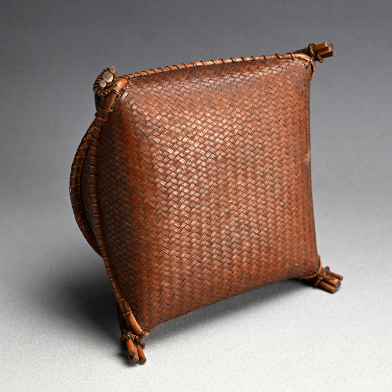 Beautifully Designed Antique Bamboo Sumitori Kago Basket
