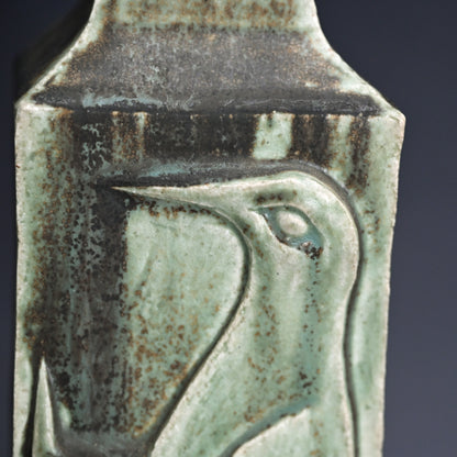 Iconic Mid-century Crow Vase ー藤平 伸 “烏文花瓶”