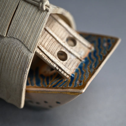 Antique Ninsei Koro Incense Burner ー宮川 (真葛) 香山 "古清水 香炉"