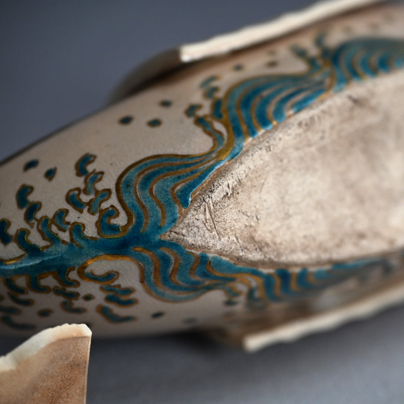 Antique Ninsei Koro Incense Burner ー宮川 (真葛) 香山 "古清水 香炉"