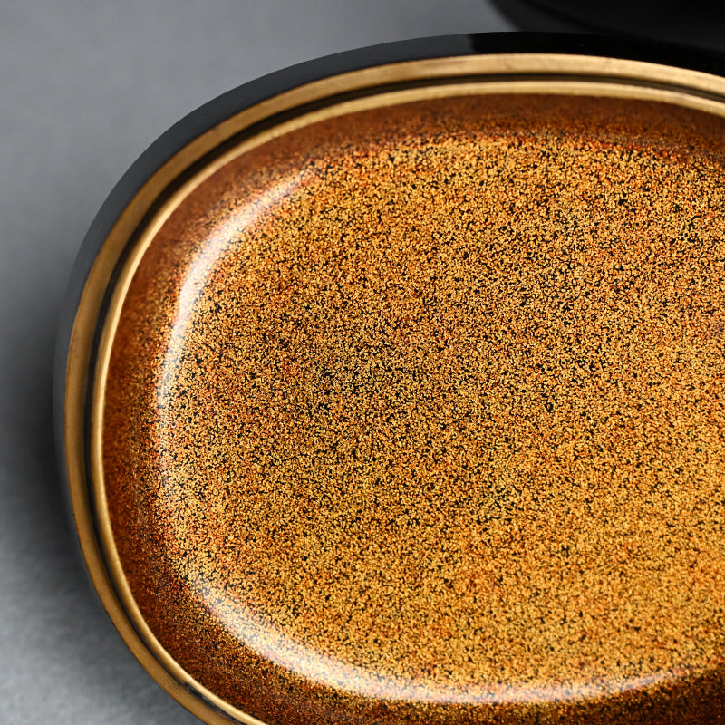 Exquisite Edo p. Kanmuri-shaped Lacquer Kogo Incense Case