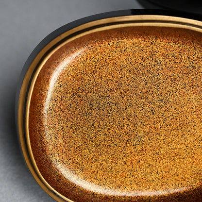 Exquisite Edo p. Kanmuri-shaped Lacquer Kogo Incense Case