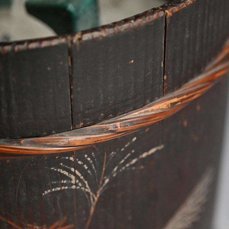 Unusual 19th c. Japanese Binkake Tea Brazier decorated with Skull