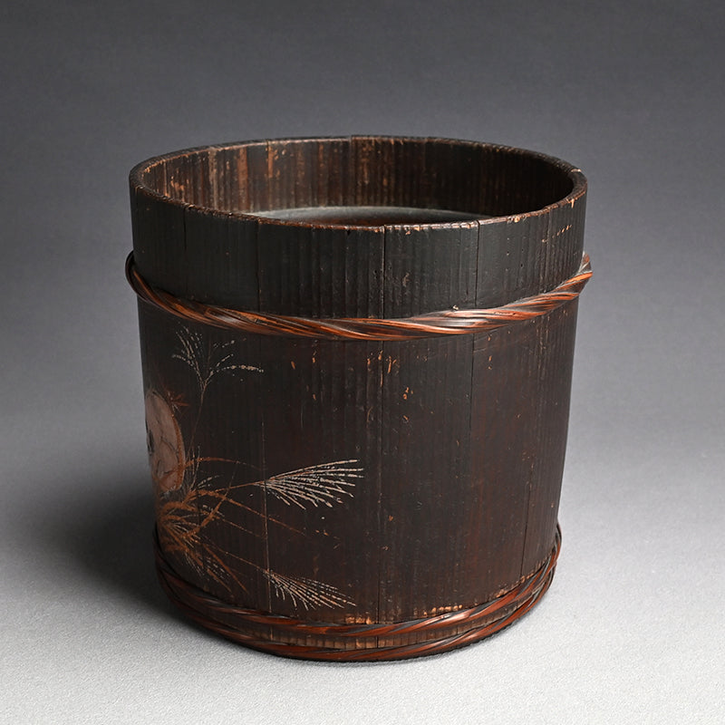 Unusual 19th c. Japanese Binkake Tea Brazier decorated with Skull