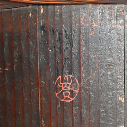 Unusual 19th c. Japanese Binkake Tea Brazier decorated with Skull
