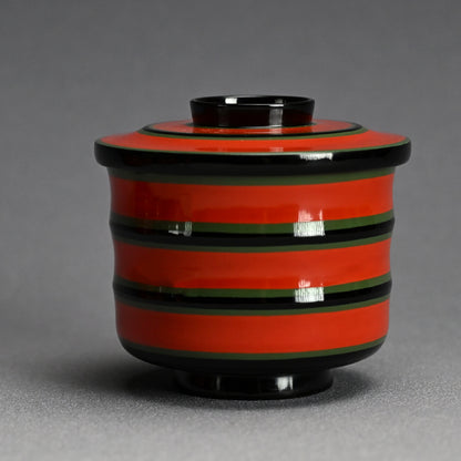 Set 5 Exquisite Kyoto Lacquer Kaiseki Soup Bowls