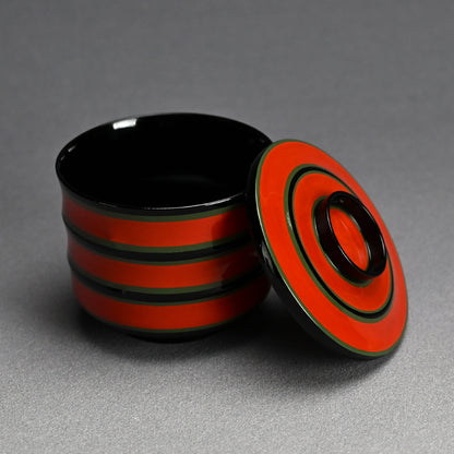 Set 5 Exquisite Kyoto Lacquer Kaiseki Soup Bowls