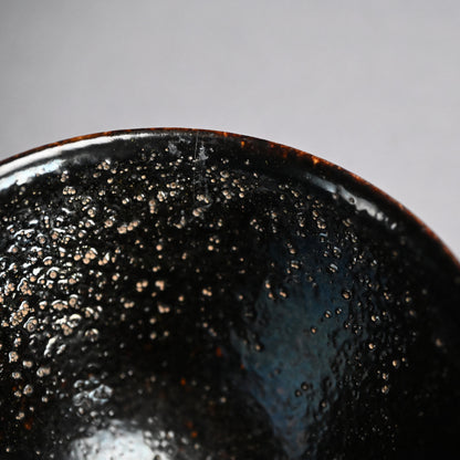 Large Tenmoku Chawan Tea Bowl ー横井 米禽 "茶碗"