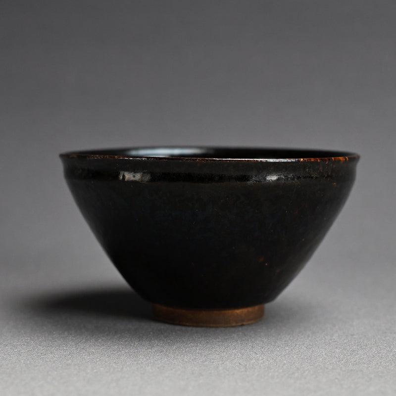 Large Tenmoku Chawan Tea Bowl ー横井 米禽 "茶碗"