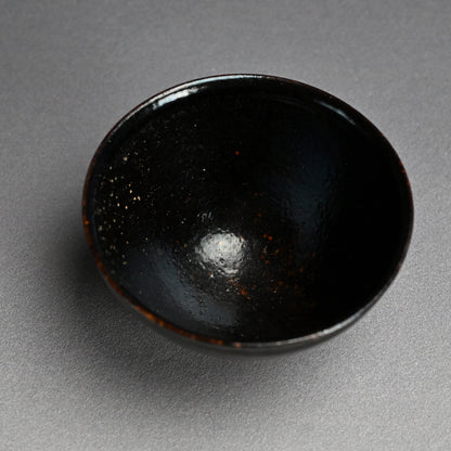 Large Tenmoku Chawan Tea Bowl ー横井 米禽 "茶碗"