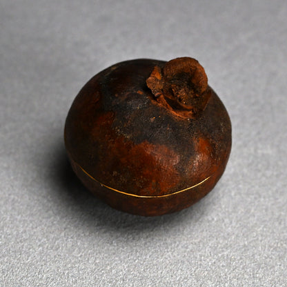 Gold-lined Mangosteen Kogo ー富岡 鉄斎 “香合 マンゴシチン”