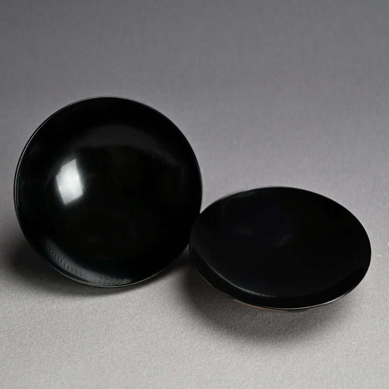 Set 10 Mid-Century Design Wajima Lacquer Bowls ー輪島塗 加藤 正 “御吸物椀”