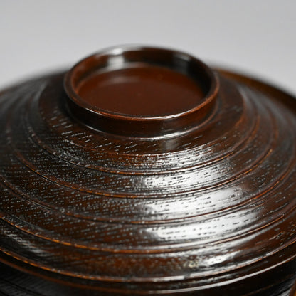10 pc. Set Edo period Lacquered Soup Bowls